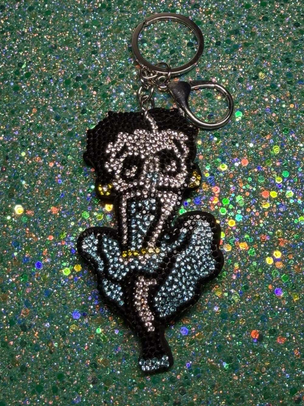 Betty Boop Full Body Bling Keychain